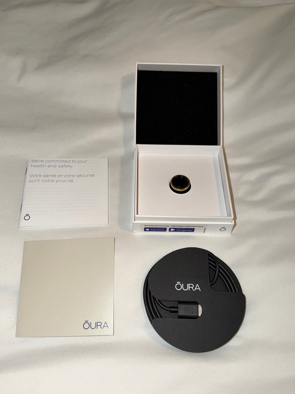 Oura ring gen 3 size 6 gold horizon